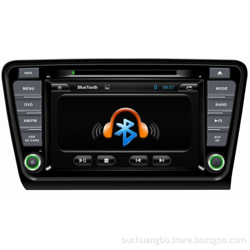 Ouchuangbo Wholesale 7" Car GPS DVD Video Navigation Multimedia for Skoda Octavia 2014